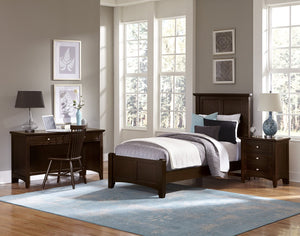 Vaughan-Bassett Bonanza Merlot Twin Mansion Bed