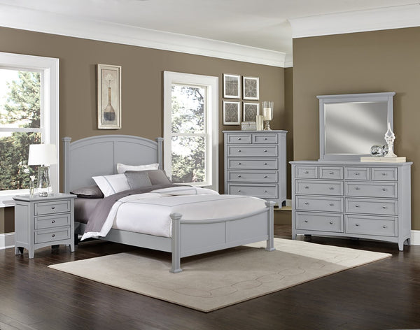 Vaughan-Bassett Bonanza Gray California King Poster Bed