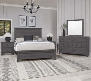 Vaughan-Bassett Custom Express Graphite King Farmhouse Bed
