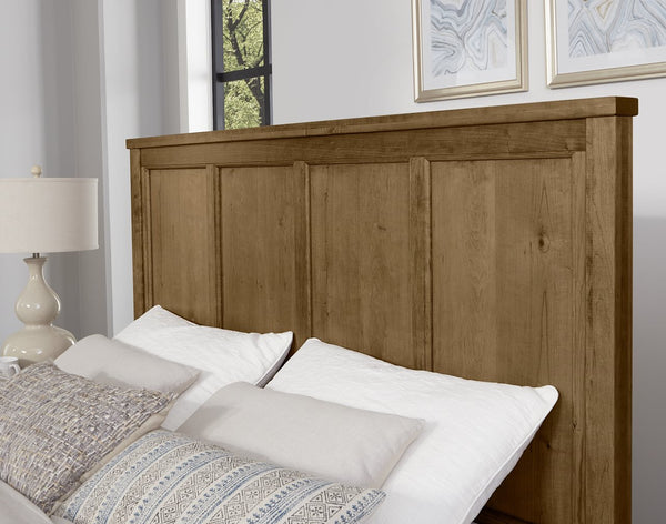Vaughan-Bassett Crafted Cherry Medium Queen Six Panel Bed