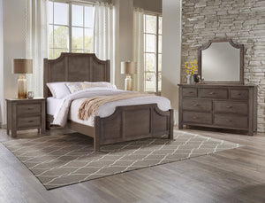 Vaughan-Bassett Maple Road Maple Syrup California King Scalloped Bed