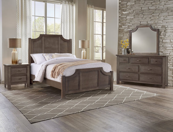 Vaughan-Bassett Maple Road Maple Syrup California King Scalloped Bed
