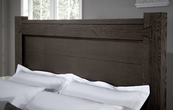Vaughan-Bassett Dovetail Java California King Poster Bed with Poster Footboard