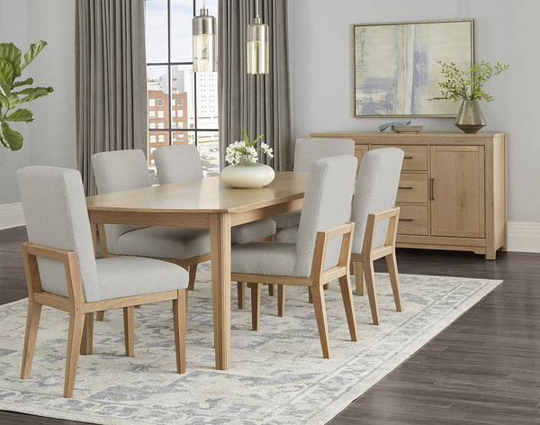 Vaughan-Bassett Crafted Cherry Dining Bleached 72 Inch Surfboard Table with 1-1/4 Inch Top