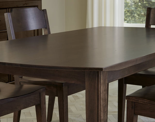Vaughan-Bassett Crafted Cherry Dining Dark 72 Inch Surfboard Table with 1-1/4 Inch Top