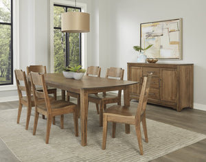 Vaughan-Bassett Crafted Cherry Dining Medium 72 Inch Surfboard Table with 1-1/4 Inch Top