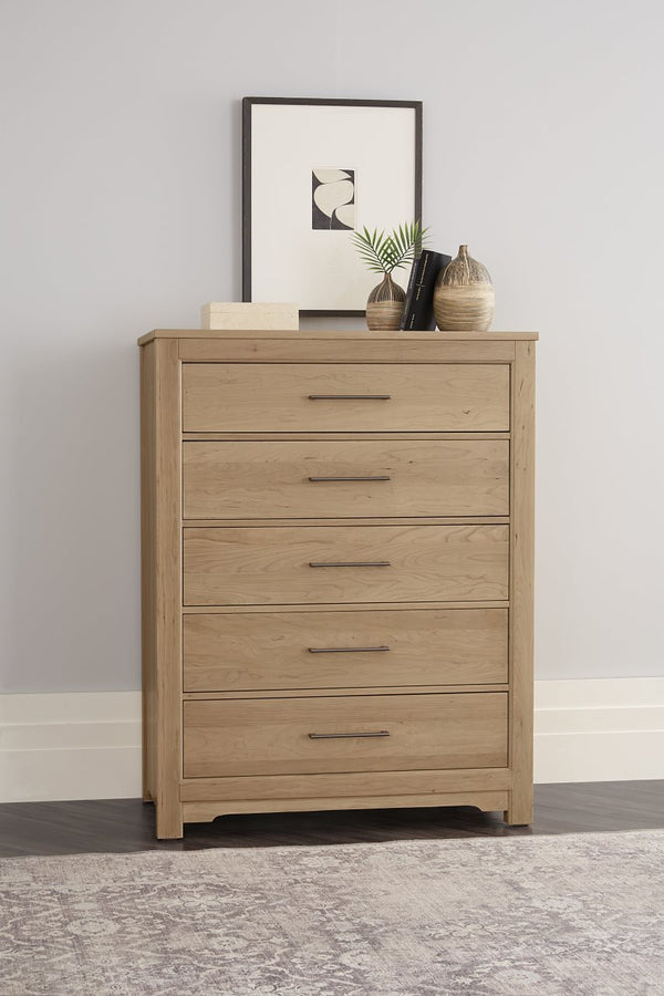 Vaughan-Bassett Crafted Cherry Bleached 5-Drawer Chest