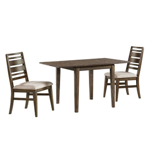 Intercon Kauai Brushed Mango Wood Contemporary Drop Leaf Dining Table