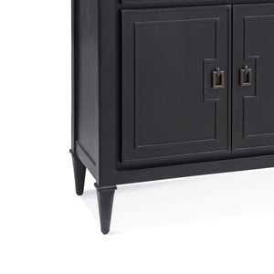 Bassett Mirror Traditional Antique Black Hudson Server