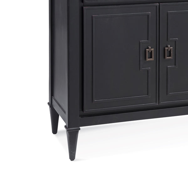 Bassett Mirror Traditional Antique Black Hudson Server