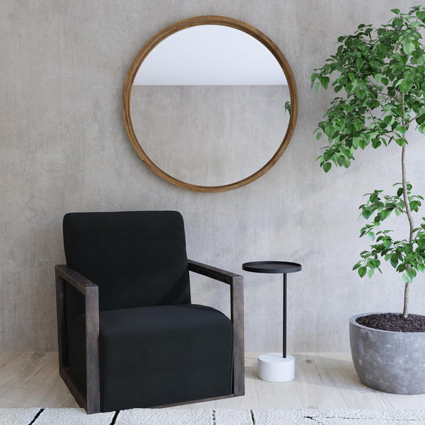 Bassett Mirror Modern Bronze/Marble Banyanround Scatter End Table