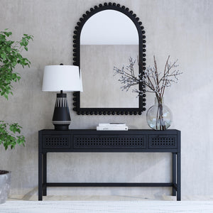 Bassett Mirror Boho Black Renn Arched Wall Mirror
