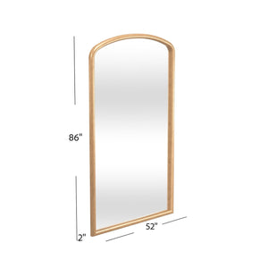 Bassett Mirror Modern Antique Gold Leaf Brookings Arched Floor Mirror