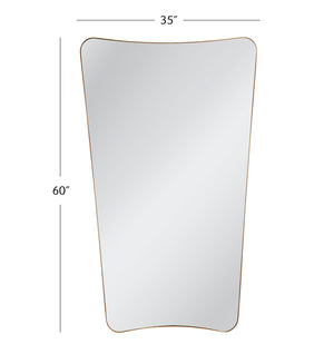 Bassett Mirror Modern Gold Leaf Garcia Wall Mirror