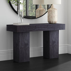 Bassett Mirror Modern Dusty Black Padula Rectangle Console Table