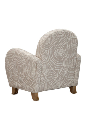 Bassett Mirror Modern Khaki Swirl Willow Accent Chair