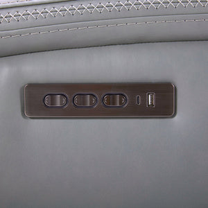 Liberty Furniture Cooper Blue Gray Leather Sofa P3 & Zg