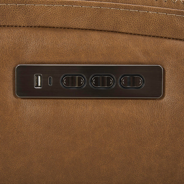 Liberty Furniture Cooper Camel Leather Sofa P3 & Zg
