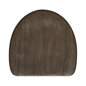 Liberty Furniture City View Coffee Bean Scooped Seat Console Stool with Round Turned Tapered Legs