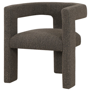 Coaster Petra Boucle Upholstered Accent Side Chair Chocolate Brown