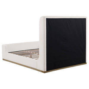 Coaster Nala Upholstered King Sleigh Bed Cream