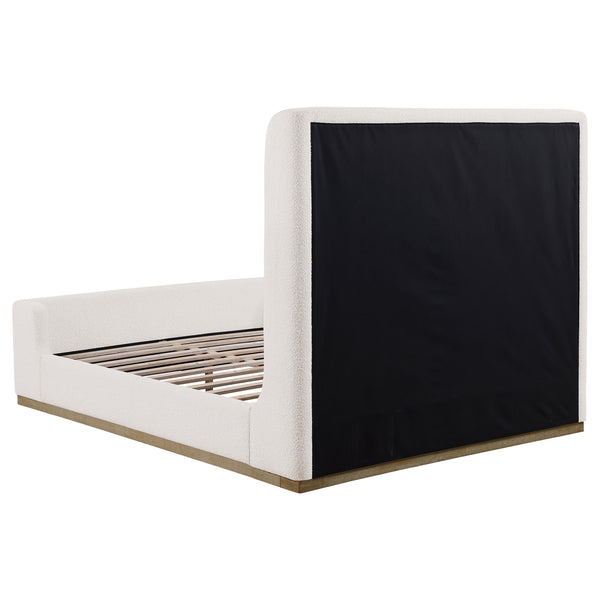 Coaster Nala Upholstered King Sleigh Bed Cream