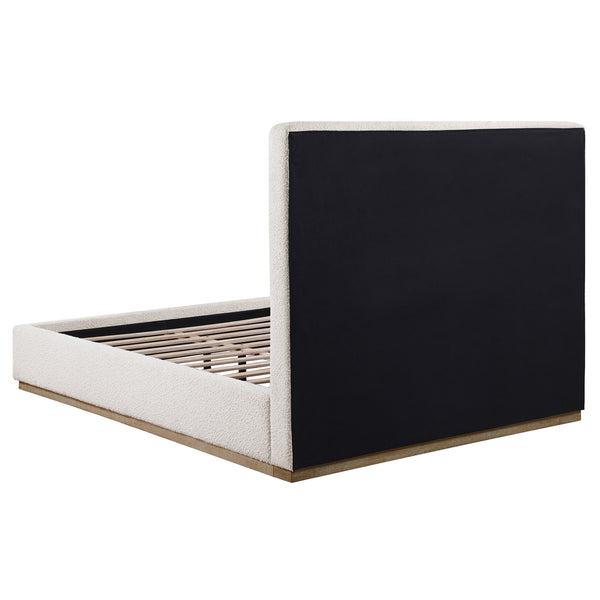 Coaster Knox Upholstered King Panel Bed Cream