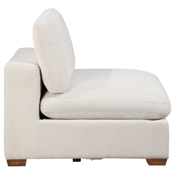 Coaster Lakeview Upholstered Armless Chair Ivory