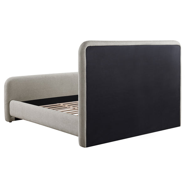 Coaster Wren Upholstered King Panel Bed Grey