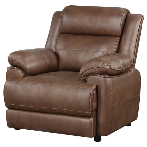 Coaster Ellington Upholstered Padded Arm Accent Chair Dark Brown