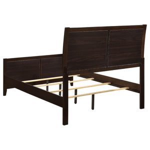 Coaster Carlton Wood King Panel Bed Cappuccino