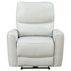 Coaster Greenfield Upholstered Power Recliner Chair Ivory