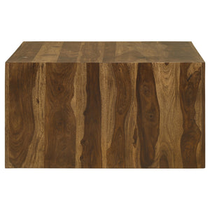 Coaster Odilia Square Solid Wood Coffee Table Auburn