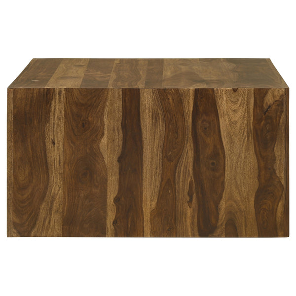 Coaster Odilia Square Solid Wood Coffee Table Auburn
