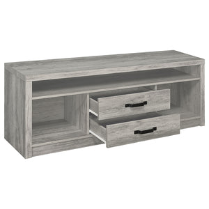 Coaster Burke 3-Piece 59 Inch TV Entertainment Center Grey Driftwood