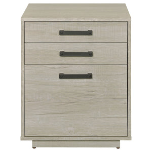 Coaster Loomis 3-Drawer Home Office File Cabinet Whitewashed Grey