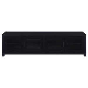 Coaster Jupiter 4-Door Engineered Wood 79 Inch TV Stand Black