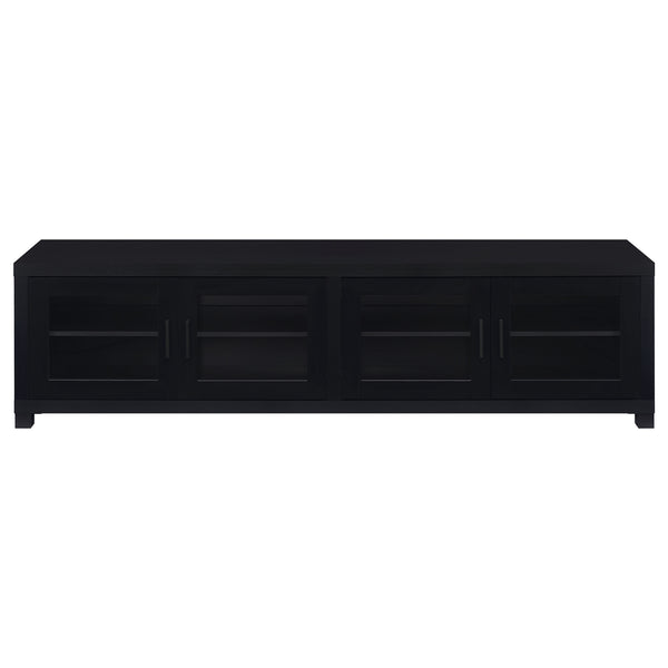 Coaster Jupiter 4-Door Engineered Wood 79 Inch TV Stand Black