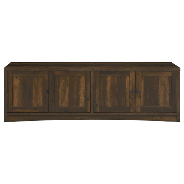 Coaster Laughlin 4-Door Engineered Wood 78 Inch TV Stand Dark Pine