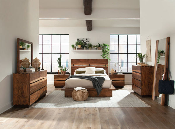 Coaster Winslow 6-Drawer Dresser with Mirror Smokey Walnut