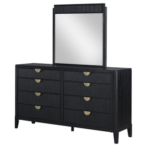 Coaster Brookmead 8-Drawer Dresser with Mirror Black