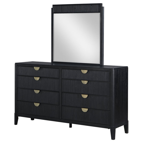 Coaster Brookmead 8-Drawer Dresser with Mirror Black