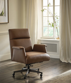 aspenhome skylar skylar executive chair in ardent chestnut