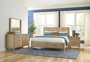 napa furniture aria king complete storage bed in natural sand