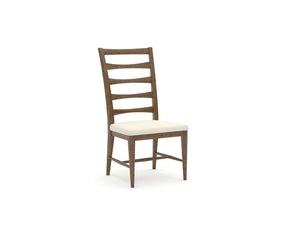 palmetto home panama jack 50th anniversary collection ladder back side chair in medium brown oak