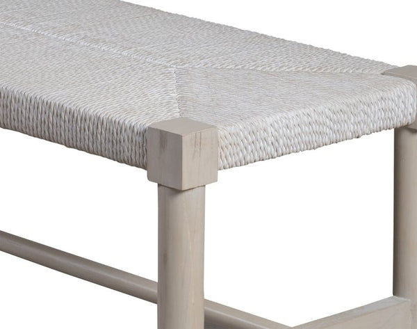 palmetto home pearl bed bench in soft light sand
