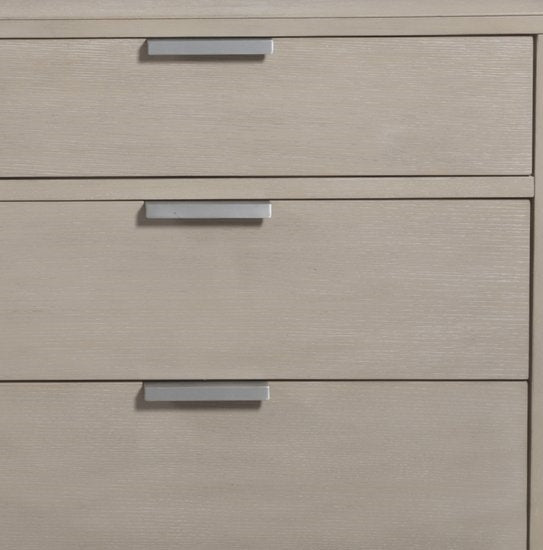 palmetto home pearl 6-drawer dresser in soft light sand