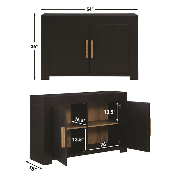 Steve Silver Aubrey 54-Inch Server In Black