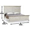 Steve Silver Bear Creek King Bed In White & Honey Smoke