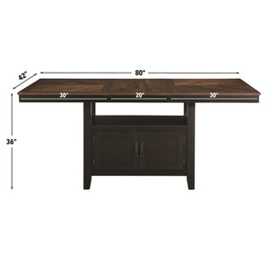 Steve Silver Bermuda Storage Counter-Height Table In Black & Arcadia